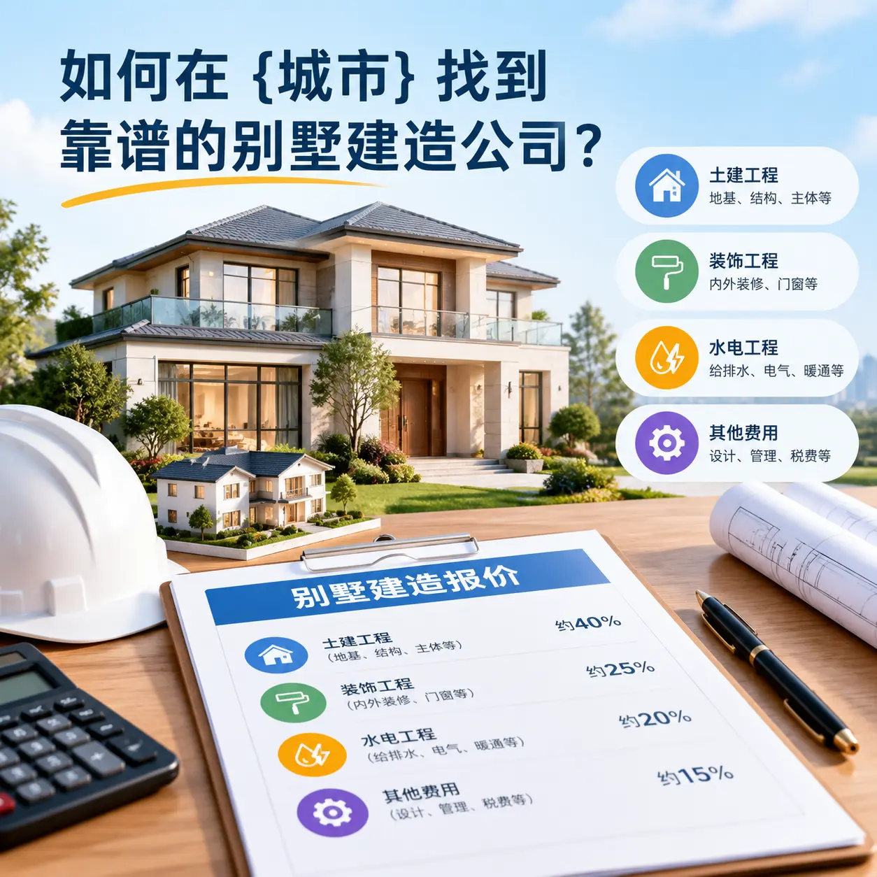 如何在 正安 找到靠谱的别墅建造公司？