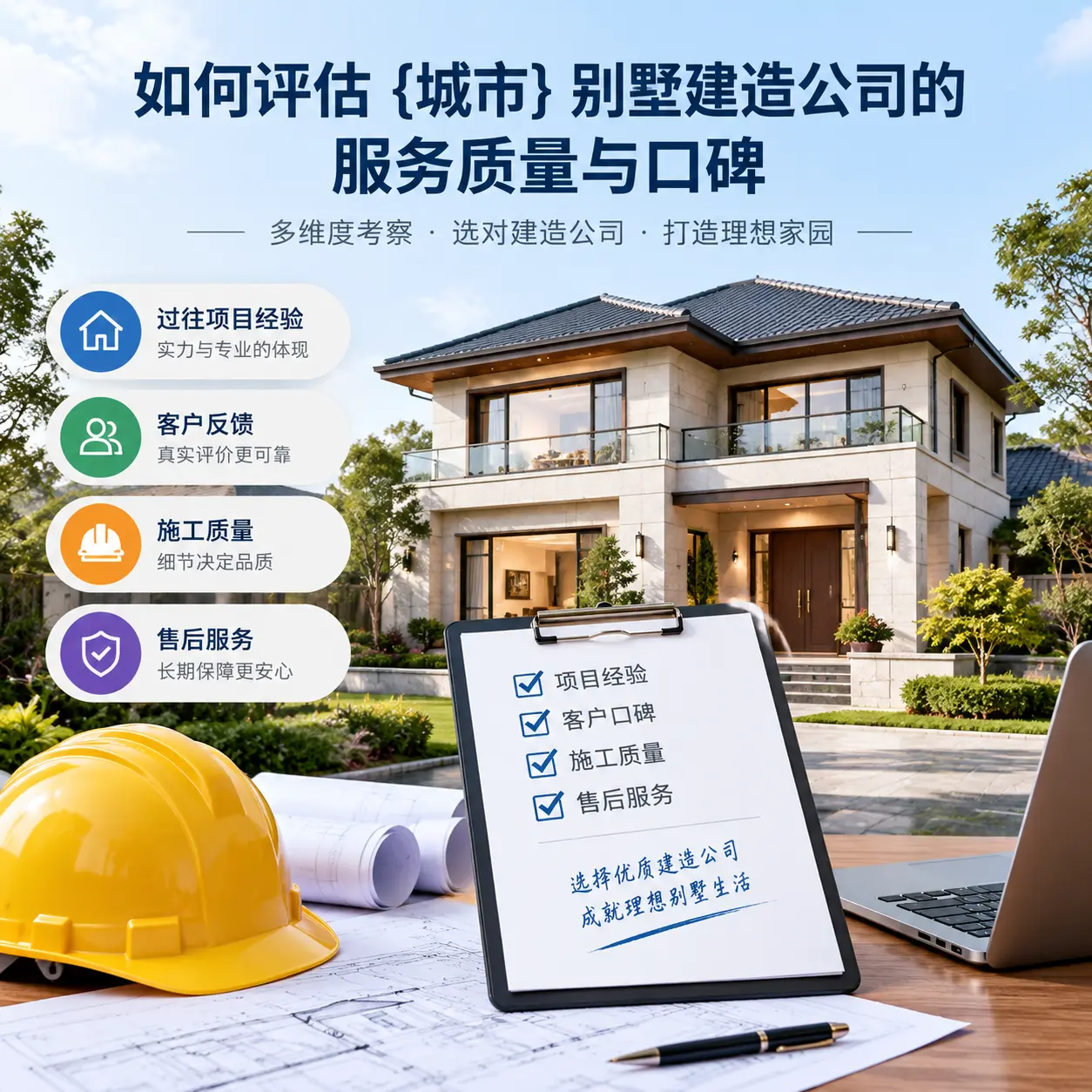 如何评估 正安 别墅建造公司的服务质量与口碑