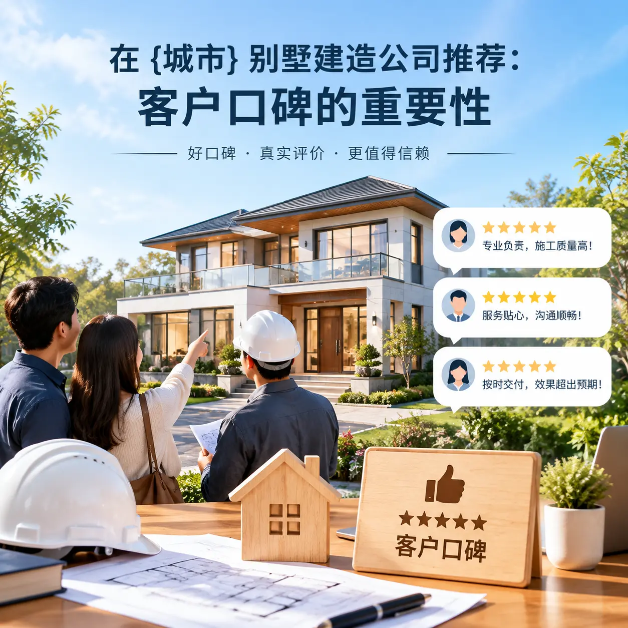 在 正安 别墅建造公司推荐：客户口碑的重要性