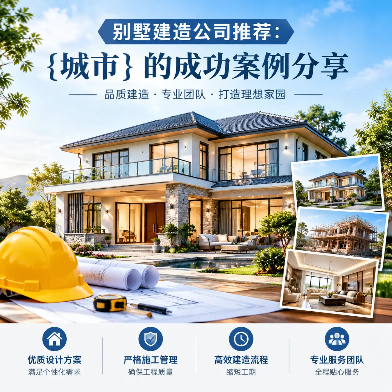 别墅建造公司推荐： 正安 的成功案例分享