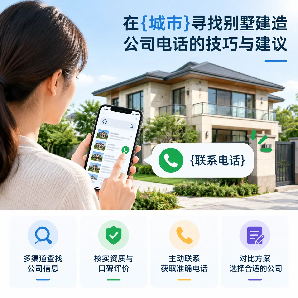 在正安寻找别墅建造公司电话的技巧与建议